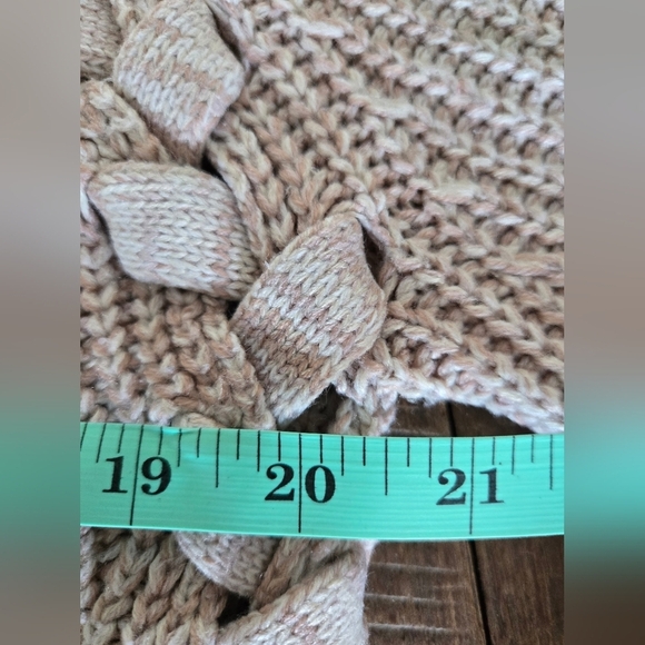 Anthropologie - John + Jenn | Cream Chunky Knit Crew Neck Sweater, Size S - Picture 6 of 9